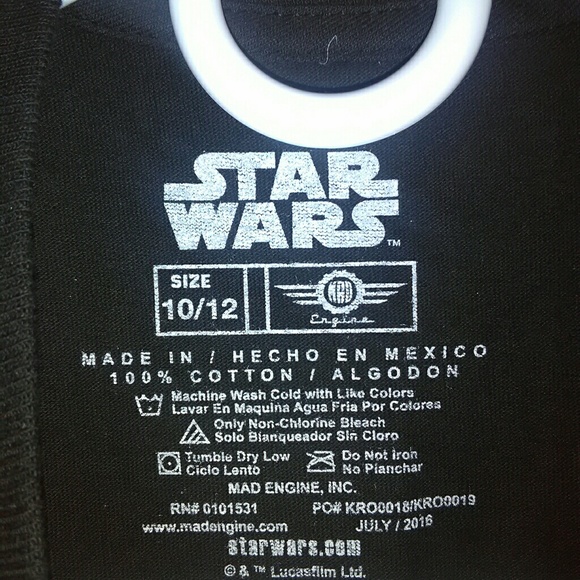 NWT Star Wars Rogue 1 Boy's T Shirt sz 10-12 - Picture 4 of 5